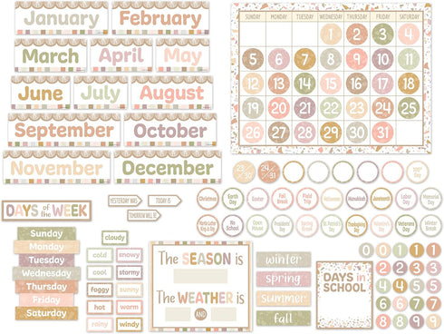 Teacher Created Resources Terrazzo Tones Calendar Bulletin Board (TCR7201)...
