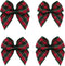 VIVIQUEN 50pcs Mini Gingham Ribbon Bows Checkered Ribbon Flowers Plaid Ribbon Bow Appliques DIY Craft for Sewing, Scrapbooking, Wedding, Gift (Gin...