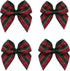 VIVIQUEN 50pcs Mini Gingham Ribbon Bows Checkered Ribbon Flowers Plaid Ribbon Bow Appliques DIY Craft for Sewing, Scrapbooking, Wedding, Gift (Gin...