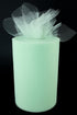 Tulle Fabric Roll | 6” by 100 Yards | Polyester Spool for Crafts Decorations Tutu Weddings Costumes Skirts Parties and More – by Craft Forge (Mint...