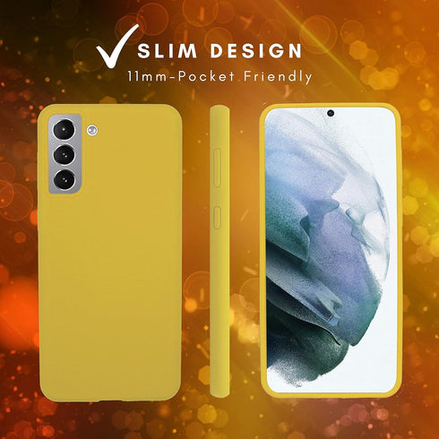 S21 Plus Phone Case | 3 Layers Extra Slim Premium Liquid Silicone with Microfiber Cloth and PC Material. Shockproof with Soft Edges and Hard Back....