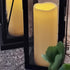 Outdoor Waterproof Flameless LED Pillar Candles with Timer Battery Operated Plastic Large Decorative Electric Candle Lights for Halloween Christma...