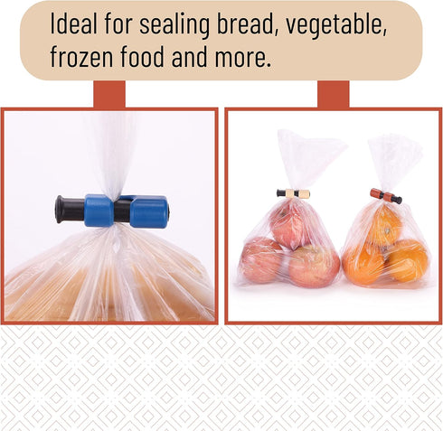 Mr. Pen- Bag Clips, 8 Pack, Squeeze and Lock Bread Bag Clips for Food Storage, Food Clips for Bags, Bread Clips, Plastic Bag Clip, Bag Closure Cli...