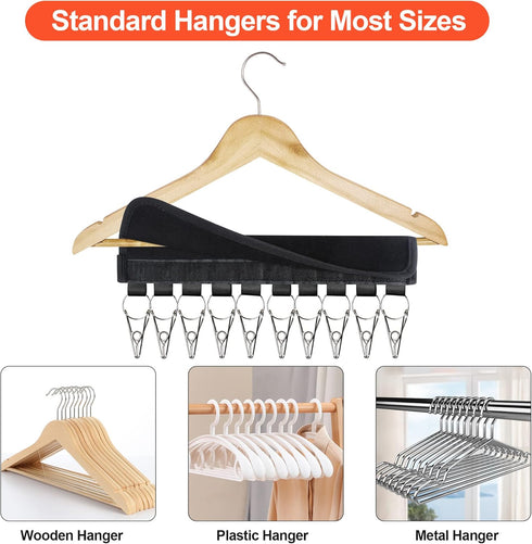 Hat Organizer Holder for Hanger & Room Closet, 1Pack Hat Rack Storage Clips, for Hang Baseball Hats Rack, Ball Caps, Winter Beanie & Accessories, ...