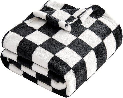 Checkered Baby Blanket Fleece Baby Blankets for Boys Girls, Ultra Soft Cozy Fluffy Infant Toddler Newborn Receiving Blankets for Crib Stroller, 30...