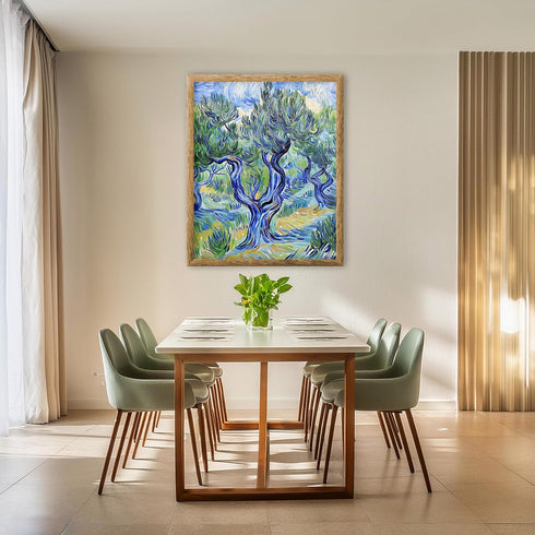 Posterizer 1 pcs-classic oil painting inspired art-wild swirling trees 4-Collectibles & Fine Art-Retro Art-Decor for Home & Office- unframed wall ...