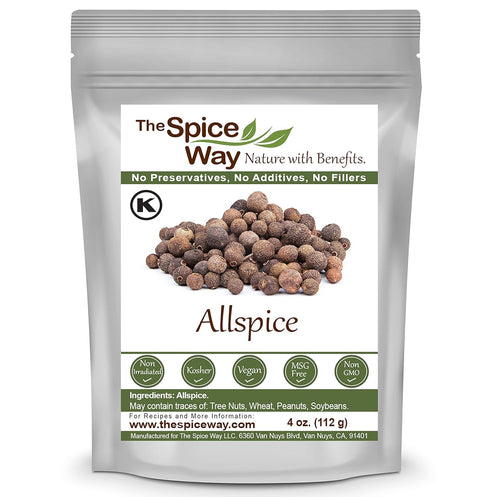 The Spice Way Allspice - Whole (4 oz) a multipurpose berry for curries, sauces, soups and even pastries...