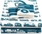 Camco Life is Better at The Campsite Queen-Size Bed Sheets | Set Includes (1) Fitted, (1) Flat Sheet and (2) Pillow Cases | Blue RV Print (53298)...