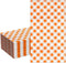 DYLIVeS Orange Gingham Napkins, Orange and White Checkered Guest Towel Plaid Party Napkins Disposable Paper Hand Towels for Luncheon, Dinner, Picn...