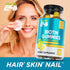 Biotin Gummies with Vitamin C, E, Collagen, and Zinc, biotin gummies for hair growth, Nail, Skin, Support, Made in USA...