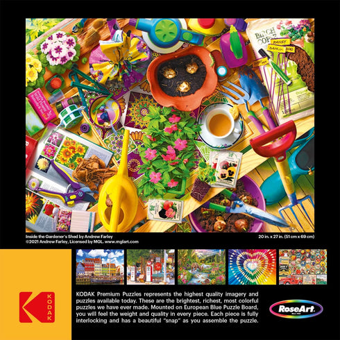RoseArt - Kodak Premium - Inside The Gardener's Shed - 1000 Piece Jigsaw Puzzle for Adults...