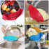 2 Pcs Clip on Strainers, Pot Strainer for Pasta Meat Vegetables Fruit, Silicone Strainer - Fit All Pots and Bowls....