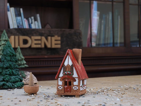 Ceramic Houses Collection - Collectible Miniature, Fantasy House Collection - Room Decoration - Cone Incense Holder R504WR...