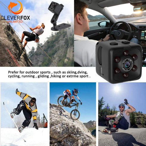 Mini Spy Camera with Audio & Video, 1080P Mini Hidden Camera, Portable Small HD Nanny Cam, Mini Spy Cams with Night Vision & Motion Detection, Ind...
