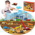 Construction Jumbo Floor Puzzle for Kids 71Pcs Construction Vehicle Large Floor Round Puzzles for Toddler Ages 3-8 Construction Truck Cars Theme D...