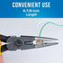 Jonard JIC-22148 Combo Crimper Long Nose Plier with Yellow Plastic Handle, 6-7/8" Length...
