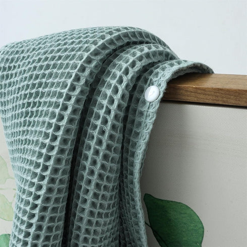 Hooded Bath Towels for Toddler 0-3 Years, Premium Waffle Cotton Absorbent Baby Bath Towel 24'' x 22''...