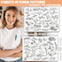 Patemby 100Pcs Water Soluble Embroidery Stabilizers, Stick and Stitch Embroidery Paper with Pre-Printed Flowers and Leaves Pattern Transfers for H...
