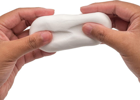 Air Dough - White, Air Dry, Ultra Light, Non-Toxic Modeling Clay in a Resealable Bag including Tutorial Videos (Educational, Create & Decorate DIY...