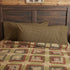 VHC Brands Tea Cabin Green Plaid King Pillow Case Set of 2 21x40 Country Rustic Bedding Accessory, Moss Green...