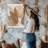 Artmag Magnetic Poster Hanger Frame, 22x34 22x28 22x30 Light Wood Wooden Magnet Canvas Artwork Print Poster Hangers Frames Hanging Kit (White, 22"...