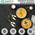 Party Bargains Disposable Plastic Black Gold Soup Spoons, Infinity Modern Design Utensils, 20 Pack...