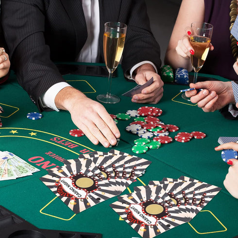 150 Pack Casino Theme Party Decorations Scratch Off Cards Casino Games, Include DIY Scratch Off Tickets Casino Night Party Note Cards with Golden ...