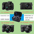JINMEI Hard EVA Carrying Case Compatible with Panasonic Lumix GX85 12-32mm Lens/G7 4K 14-42mm Lens/Sony Alpha a6400 16-50mm Lens/a6700/a6100 Lens ...