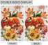 Halloween Fall Garden Flags 12x18 Double Sided,Thanksgiving Pumpkin Sunflower Small Yard Flags Garden Outside Decor,Hello Fall Decorations for Hom...
