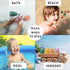 Mold Free Silicone Bath Toys, Baby Bath Toys 6-12 Months, Toddlers 1-3, Non Toxic Infant Bathtub Toy, Water Toys, Pool Toy, Dishwasher Safe (Coral...