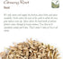 Organic White Ginseng Culinary Spice - Organic Gourmet Quality - 100g...
