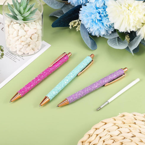 Epakh 3 Pieces Weeding Pen Vinyl Pen Pin Weeding Tool Retractable Pin Pen Fine Point Weeding Pin Pen Glitter Metal Vinyl Air Release Installation ...