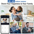 Indoor Security Camera 2K HD 360 Degree Night Vision Camera, WiFi 2.4GHZ & 5GHz Home Camera with Motion Detection & Tracking for Baby and Pet/Dog/...