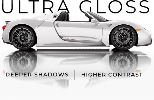 VViViD+ Ultra Gloss Premium Vinyl Car Wrap Film (1ft x 5ft, Gloss White)...