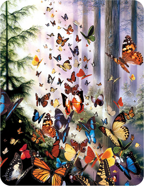 Magnet - Butterfly Woods from Deluxebase. Lenticular 3D Wildlife Fridge Magnet. Magnetic Decor for Kids and Adults with Artwork Licensed from Reno...