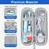 Travel Case for Oral-B/Oral-B Pro/Phlips Sonicare Electric Toothbrush with 2pcs Toothbrush Heads Cover Cap, Portable Hard Protective Storage Bag w...