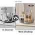 Lazy Susan Rotating Makeup Organizer for Vanity, High-Capacity Skincare Clear Make Up Storage Perfume Organizers Cosmetic Dresser Organizer Counte...