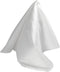 Deluxe White Glow Silk Dupioni Pocket Square 100% Silk - Full-Sized 17"x17"...