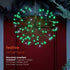 Alpine Corporation 16"H Indoor Holiday 3D Snowflake Hanging Ornament with LED Lights, Green , Christmas Decoration...