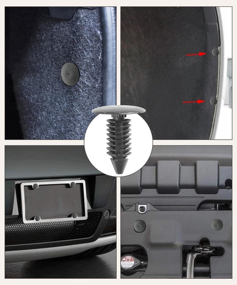 50PCS Bumper Clips,Retainer Clips,Body Clips Automotive,Car Accessories Nylon Bumper Fastener Rivet Clips,Car Clip Rivet Retainer Bumper Shield Re...