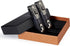 Cigar Lighter Triple Jet Flame Torch Lighter Refillable Butane Lighter with Cigar Punch, 2 Pack, Charcoal...