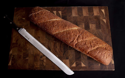 12 inch Bread Knife Serrated Knife Wave Edge Blade...