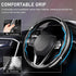 Cartist Carbon Fiber Steering Wheel Cover - Anti-Slip, Comfortable Grip for Men/Women - Durable, Universal Car Accessory (Black)...
