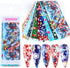 Christmas Nail Foil Transfer Stickers 10 Sheets Xmas Nail Art Stickers Decals Winter Santa Claus Snowflake Bells Nail Decals Supplies for Women Ch...