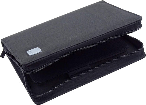Lanxivi 10 Slots Fountain Pen Case Black, Waterproof Canvas Pen Holder Display Pouch Bag by KACO......