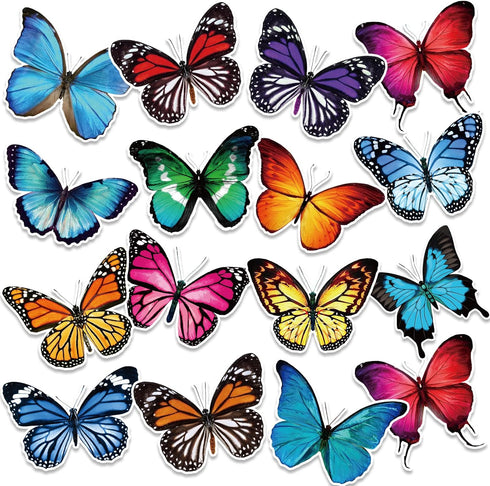 60 Pcs Summer Butterfly Bulletin Board Cutouts Classroom Cutouts Decor Butterfly Cutouts for Science Classroom Bulletin Board School Wall Birthday...