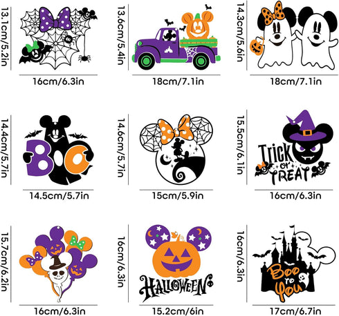 36Pcs Mouse Halloween Decorations Hanging Swirl, Mouse Theme Halloween Party Supplies Halloween Foil Swirl Ceiling Hanging Decor for Halloween Bir...