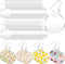 Loetere 168 Pieces Acrylic Earrings Blanks DIY Earrings Making Kit Includes Transparent Round Clear Acrylic Earring Blanks Pendants Earring Hooks ...