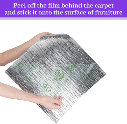 Cat Scratch Mat,Trimmable Self-Adhesive Cat Scratch Furniture Protector Cat Scratching Post Carpet Covered 78.7"x15.8" Cat Couch Protector from Ca...