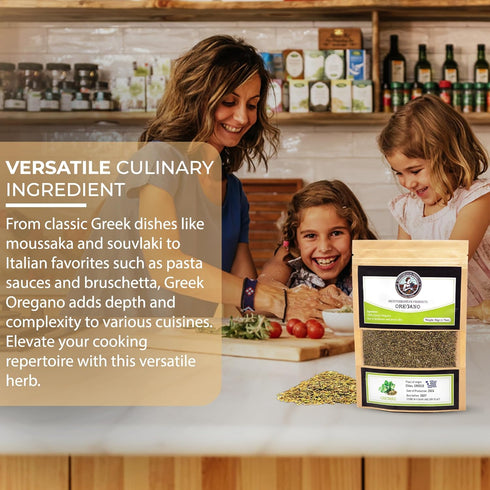 Mediterranean Products Oregano – Greek Oregano Dried – Traditionally Dried and Cut Organic Oregano, Premium Oregano Leaves, Hand Picked Oregano Dr...